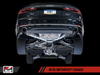 AWE Tuning Audi B9 A5 SwitchPath Exhaust Dual Outlet - Diamond Black Tips (Includes DP and Remote) - 3025-33026