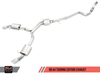 AWE Tuning Audi B9 2018-2026 A4 Touring Edition Exhaust Dual Outlet | Diamond Black Tips (Includes DP) | 3015-33078