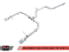 AWE Tuning 2018-2019 Volkswagen Jetta GLI Mk7 Track Edition Exhaust | Chrome Silver Tips (Fits OEM DP) | 3020-22034