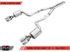 AWE Tuning 15+ Challenger 5.7 Touring Edition Exhaust - Non-Resonated - Chrome Silver Quad Tips - 3020-42076