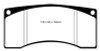 EBC Ford Saleen Mustang Alcon front calipers Yellowstuff Front Brake Pads