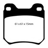 EBC 97-01 Cadillac Catera 3.0 Redstuff Rear Brake Pads