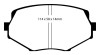 EBC 94-01 Mazda Miata MX5 1.8 Yellowstuff Front Brake Pads
