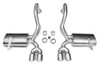 Corsa 14132 Xtreme Polished Twin 3.5" Dual Rear Axle-Back for 1997-2004 Chevy Corvette C5 5.7L V8