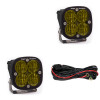 Baja Designs Squadron Wide Cornering LED Fog Lights Pair -Amber - 257815