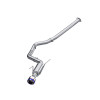 MBRP Exhaust T304 Stainless Steel, 3" Cat-Back, Single Rear Exit, with Burnt End Tips for 2011-2014 Subaru Impreza WRX / WRX STI Sedan  2.5L - S48033BE