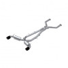MBRP Exhaust T304 Stainless Steel 3" Cat Back Dual Rear with Carbon Fiber Tips for 2017-2022 Infiniti Q60 3.0L RWD/AWD - S44043CF