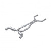MBRP ARMOR Pro Cat-Back Exhaust, T304 Stainless Steel - 2017-2022 Infiniti Q60 3.0L - S4404304