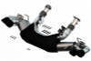 Borla 2020-2024 Chevrolet Corvette C8 6.2L S-Type Exhaust System Dual Round Rolled A/C Black Chrome Tips