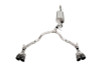 Corsa SPORT Sound Cat-Back Exhaust for 2021-2023 Tahoe/GMC Yukon 4DR 5.3L 4WD Dual Rear 3in - 4in BLK Tips - 21127BLK