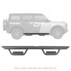 Go Rhino Dominator Extreme D2 SideSteps for 2021-2026 Ford Bronco, Textured Black - Part #D24129T