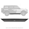 Go Rhino Dominator Extreme D6 SideSteps (Complete Kit w/SideStep + Brackets) for 2021-2026 Ford Bronco, Textured Black - Part #D64129T