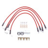 Power Stop 07-17 Jeep Wrangler Front & Rear SS Braided Brake Hose Kit psbBH00139