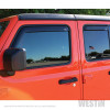 Westin 2018-2025 Jeep Wrangler JL Unlimited Wade In-Channel Wind Deflector 4pc - Smoke - 72-51499
