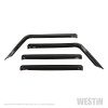 Westin Wind Deflector, Smoke | 2018-2026 Jeep Wrangler JL Unlimited Wade Slim 4pc | 72-51404