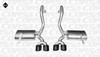Corsa 14961BLK Xtreme Black Twin 4.0" Dual Rear Axle-Back for 1997-2004 Chevy Corvette C5 Z06 5.7L V8