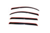 AVS 07-18 Toyota Tundra Crewmax Ventvisor In-Channel Front & Rear Window Deflectors 4pc - Smoke