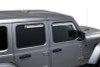 Putco 2020-2023 Jeep Gladiator JT/JL Element Chrome Window Visors (Set of 4)