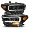 ANZO 2016-2023 Toyota Tacoma TRD LED Projector Headlights