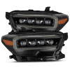 AlphaRex 2016-2022 Toyota Tacoma NOVA LED Projector Headlight Plank Style Alpha Black w/Activation Light
