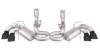 Stainless Works 2020-2024 Chevrolet Corvette C8 6.2L Redline Cat-Back Exhaust w/ Matte Black Tips