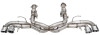 Corsa 2020-2024 Corvette C8 3in Xtreme Cat-Back Exhaust 4.5in Pol Quad Tips - Integrates stock AFM Valve