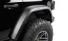 Bushwacker 2018-2025 Jeep Wrangler JL (2-Door & 4-Door) Flat Style Flares 4pc - Black - 11950-07