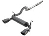 aFe Rebel Series 409 Stainless Steel Cat-Back Exhaust 2018-2025 Jeep Wrangler JL 2.0L (t) - Black Tip - 49-48096-B