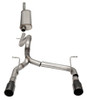 Corsa 2018-2025 Jeep Wrangler JLU 3.6L 2.75in Sport Cat-Back Exhaust w/ 4in Black Tips - 21124BLK