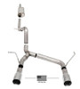 Corsa 2018-2025 Jeep Wrangler JLU 3.6L 2.75in Sport Cat-Back Exhaust w/ American Flag Tip - 21124USA