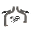 QTP 15-17 Ford Mustang GT 2.5in 304SS Aggressor Cutout Mid Pipe
