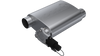 QTP 3in Weld-On 304SS Screamer Muffler w/Bolt-On QTEC Electric Cutout
