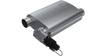 QTP 2.5in Weld-On 304SS Reverse Screamer Muffler w/Bolt-On QTEC Electric Cutout