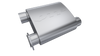 QTP 2.5in Weld-On 304SS Screamer Muffler Short Case w/Bolt-On QTEC Electric Cutout
