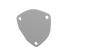 QTP 3.5in Bolt-On QTEC 3 Bolt Cover Plate