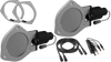 QTP 4in Bolt-On QTEC Dual Electric Cutout Valves w/Flanges - Pair