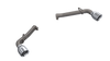 QTP 14-15 Chevrolet Camaro SS 6.2L 304SS Eliminator Muffler Delete Axle Back Exhaust w/4.5in Tips