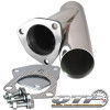 QTP 2.5in Weld-On QTEC Exhaust Cutout Y-Pipe