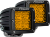 Rigid Industries D-Series - Diffused Rear Facing High/Low - Amber - Pair - 90151