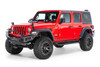 Go Rhino Dominator Xtreme Side Steps for 2018-2025 Wrangler JLU / 392 4-Door (with Brackets), Textured Black - Part #D14506T