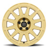 ICON Ricochet Gloss Gold Wheel 17x8 | 5x114.3 BC (5x4.5) | +38 Offset - fits Ford Explorer ST 2020-2026, Toyota Tacoma 1995-2004, Toyota 4Runner 1996-2002, Nissan Xterra 1999-2004, Nissan Frontier 1998-2004, and 13 more