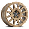 ICON Ricochet Satin Gold Wheel 17x8 | 5x100 BC | +38 Offset - fits Subaru Crosstrek, Subaru Forester, Subaru Impreza, Subaru Legacy, Subaru Outback, and 6 more
