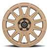 ICON Ricochet Satin Gold Wheel 17x8 | 5x100 BC | +38 Offset - fits Subaru Crosstrek, Subaru Forester, Subaru Impreza, Subaru Legacy, Subaru Outback, and 6 more