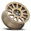 ICON Ricochet Satin Gold Wheel 17x8 | 5x100 BC | +38 Offset - fits Subaru Crosstrek, Subaru Forester, Subaru Impreza, Subaru Legacy, Subaru Outback, and 6 more