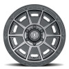 ICON Victory Satin Black Wheel 17x8.5 | 6x139.7 BC (6x5.5) | +0 Offset - fits Chevrolet Silverado 1500 1999-2026, GMC Sierra 1500 1999-2026, Chevrolet Tahoe 1992-2026, Chevrolet Suburban 1992-2026, GMC Yukon 1992-2026, and 25 more