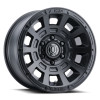 ICON Thrust Satin Black Wheel 17x8.5 | 5x127 BC (5x5) | -6 Offset - fits Jeep Wrangler JL 2018-2026, Jeep Wrangler JK 2007-2018, Jeep Gladiator JT 2020-2026, Jeep Commander 2006-2010, Chevrolet C/K1500 2WD 1967-1998, and 7 more