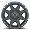 ICON Rebound Satin Black Wheel 20x9 | 8x180 BC | +12 Offset - fits Chevrolet Silverado 2500HD 2011-2026, Chevrolet Silverado 3500HD SRW 2011-2026, GMC Sierra 2500HD 2011-2026, GMC Sierra 3500HD SRW 2011-2026