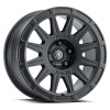 ICON Ricochet Satin Black Wheel 15x7 | 5x100 BC | +15 Offset - fits Subaru Crosstrek, Subaru Forester, Subaru Impreza, Subaru Legacy, Subaru Outback, and 6 more