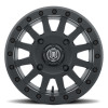 ICON Compression 15x7 4x156 38mm Offset 5+2 BS 132mm Bore Satin Black Wheel - 5015705655SB