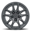 ICON Vector 5 Satin Black Wheel 17x8.5 | 5x127 BC (5x5) | -6 Offset - fits Jeep Wrangler JL 2018-2026, Jeep Wrangler JK 2007-2018, Jeep Gladiator JT 2020-2026, Jeep Commander 2006-2010, Chevrolet C/K1500 2WD 1967-1998, and 7 more